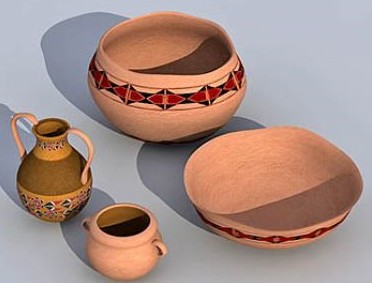 Ollas de cermica, ollas de cermica, una jarra de cermica
