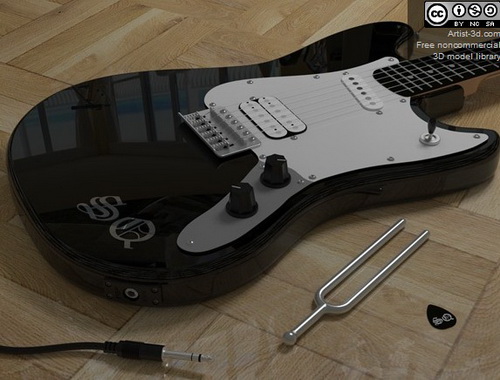 Guitarra elctrica de la moda
