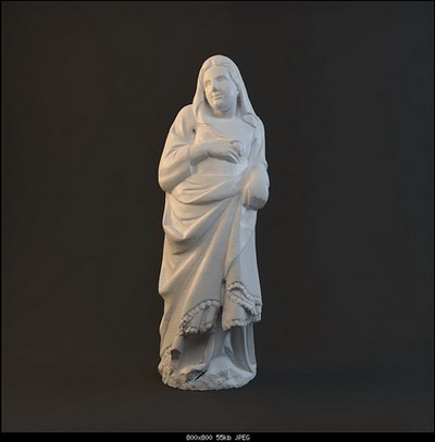 Modelo de la estatua de caracteres
