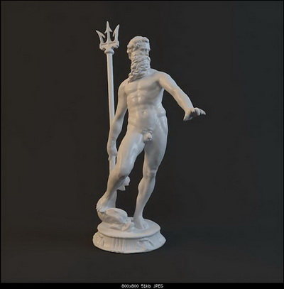 Modelo de la estatua de caracteres
