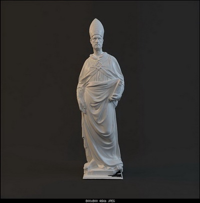 Modelo de la estatua de caracteres
