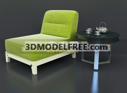 Lounge Chair - Apple Green