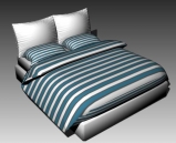 Simple aumento lineal de la ropa de cama en cama Descargar 3D Modelo