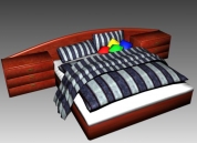 Moderna personalidad cama modelo 3D descargar