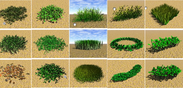 Arquitectura del Paisaje - modelo 3D con textura de hierba