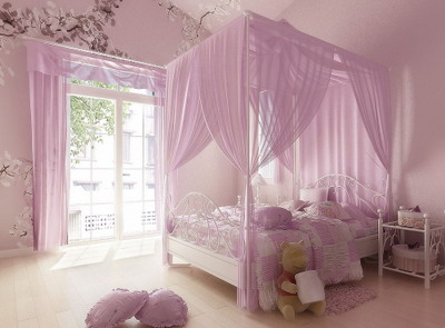 3d dormitorio princesa rosa