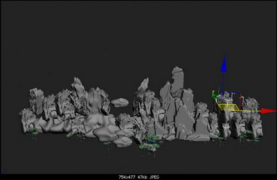 Modelo 3D de las rocas rocoso