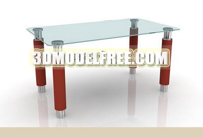 Mesa de vidrio Modelo 3D de la Moda