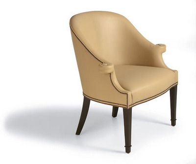 Continental simple silla sof modelo 3D de una seccin de
