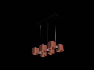 Modelo en 3D de una lmpara de araña moderna Plaza