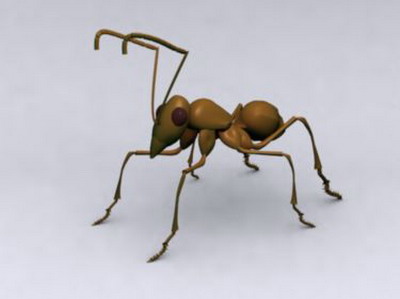 Modelo 3D de las hormigas