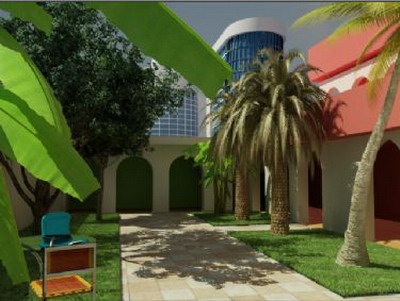 Jardn de modelos en 3D