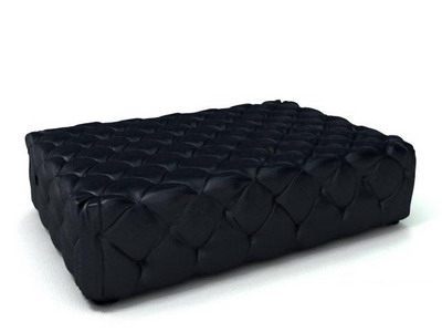 Turqua suave sof taburete modelo 3D de