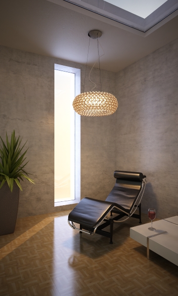 Modelo en 3D de una silla de negro