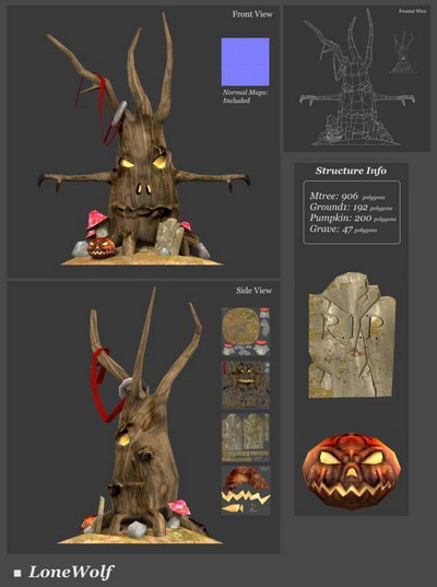Strange Árbol modelo modelos en 3D