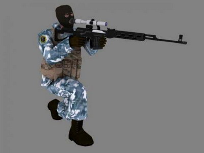 cs Polica Modelo 3D