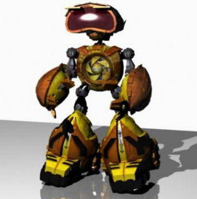 Modelo 3D de un pequeño robot
