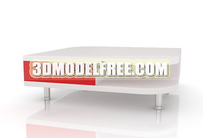 Modelo 3D de la tabla de caf con leche