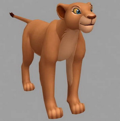 Leones de modelos en 3D