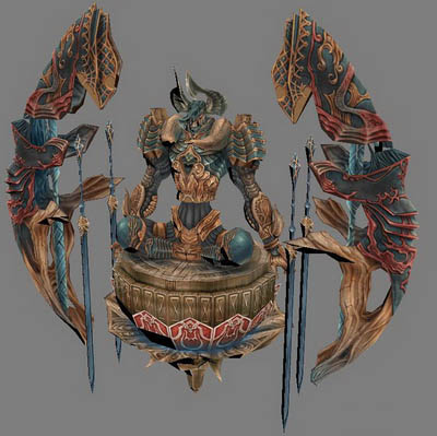 Final Fantasy carcter Modelo 3D de la transmigracin de Wang