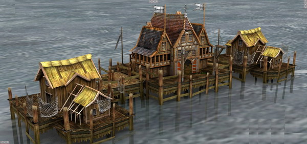 Juego de Escena - Mundial del Agua el modelo 3D de la escena