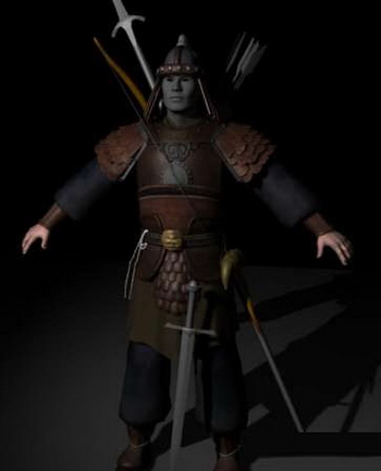 Modelo 3D de los antiguos soldados chinos