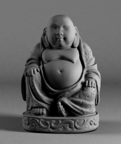 Modelo 3D del Buda Maitreya