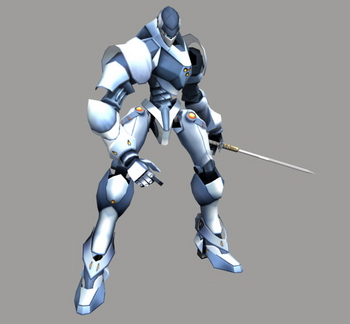 3D modelo de robot de ataque