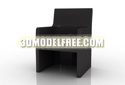 Silla de madera de modelo 3D de la personalidad