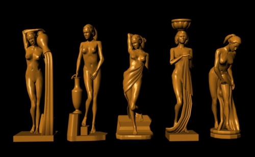 El modelo occidental de la escultura de formato de cuerpo humano MB Archivo MAYA
