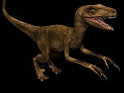 Modelo 3D de los dinosaurios vicioso de