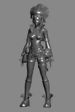 Hombre Modelo 3D de Piedra
