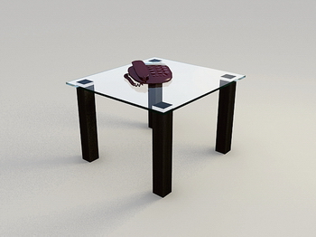 Vidrio Mesa De Caf Modelo 3D