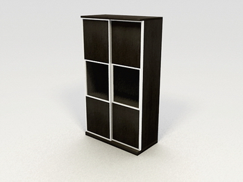 Rectangular armarios armarios de madera maciza muebles de estilo de modelos en 3D