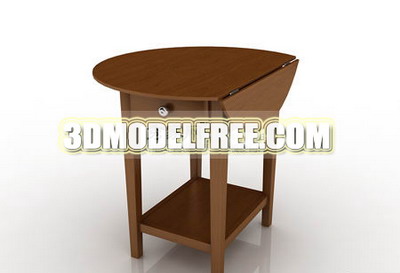 Multi-mesa de la funcin cajn de muebles mesa de caf, casa de madera de modelos en 3D