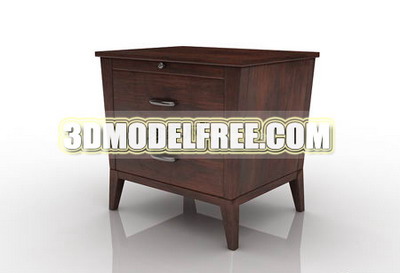 Muebles antiguos, slidos muebles de madera de origen retro de modelos en 3D