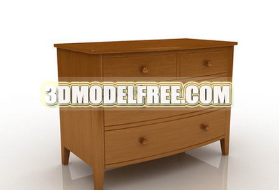 Armarios Gabinetes de muebles retro, gabinete de madera maciza y acabado modelo 3D prctica de