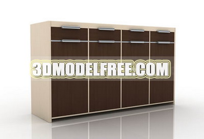Muebles de la escuela pblica gabinete armario simple modelo 3D de simple