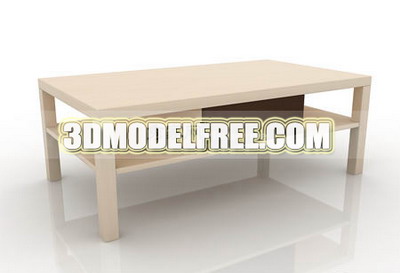 Mesa de t, decoracin de mesa de caf muebles sencillos, simples modelos en 3D