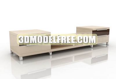 Armarios de madera maciza Muebles de heces sillas armarios sillones de cuero gabinete de modelo de TV en 3D