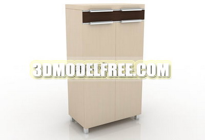 De manera simple modelo 3D de taquillas