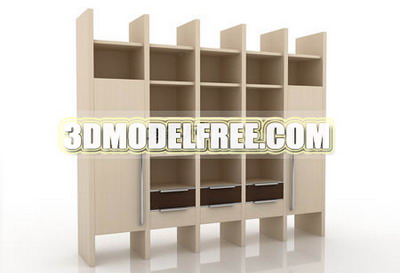 Armario de madera slida mesitas de noche taquillas MUEBLE TV Modelo 3D
