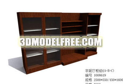 Muebles de madera personalizado de modelos en 3D