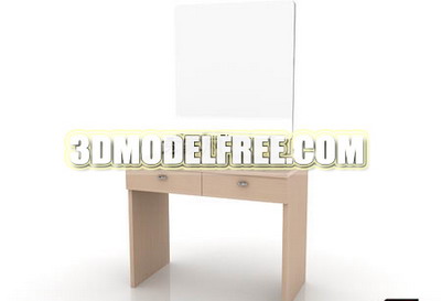 Modelo 3D de muebles de dormitorio de madera