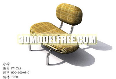 Doble mesa silla cama modelo 3D de la silla de mimbre tejidas