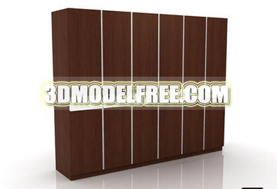 Modelo 3D de muebles de dormitorio de madera