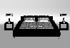 Modelo 3D de sof-camas y heces de muebles 2-5