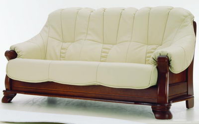 Vintage sof de madera modelo 3D