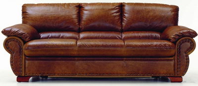 Brown sof de cuero ms