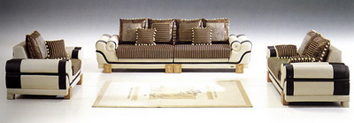 sof marrn de lujo modelo 3D (incluyendo materiales)